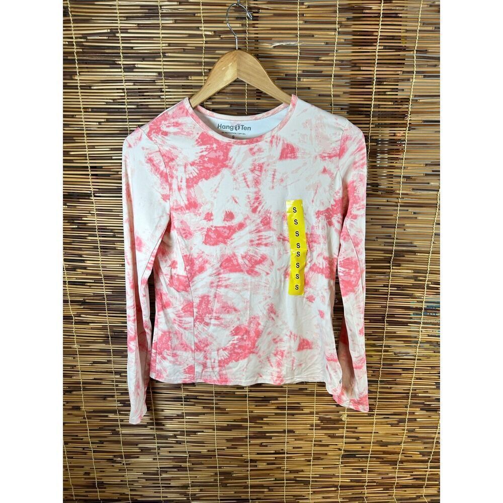 Hang Ten UV Protection 50+ Size Small Pink and White NWT